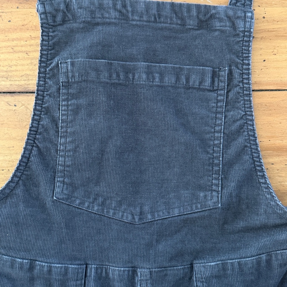 AERIE Corduroy overalls size S charcoal grey color - Picture 7 of 10